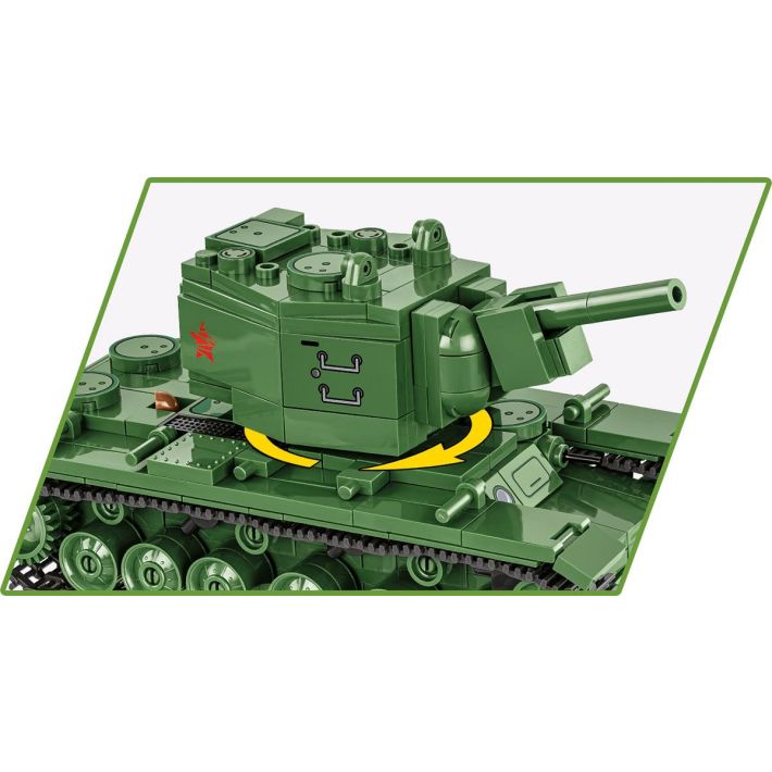 Tank KV-2 WWII - Plastová stavebnica COBI