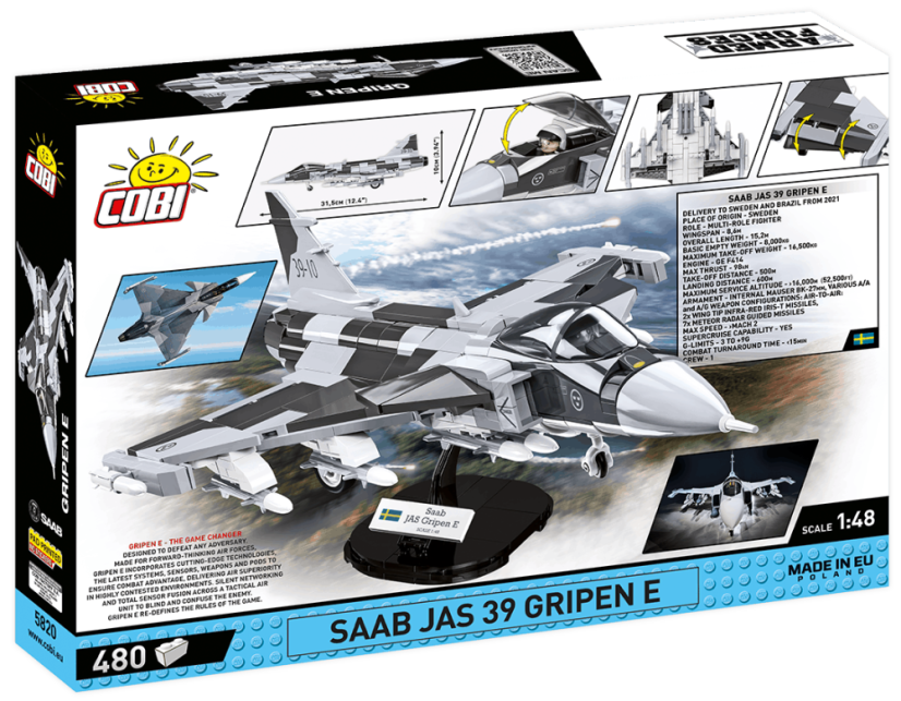 SAAB JAS 39 Gripen E - Plastová stavebnica COBI
