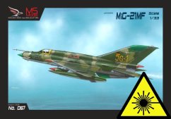 MiG-21 MF Luftwaffe - Laserové doplňky - kostra