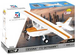 Cessna 172 Skyhawk - bílo-oranžová - Plastová stavebnice COBI