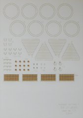 Covered freight wagon of the Z ČSD series - Laser accessories - details, wheel parts