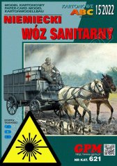 Nemecký sanitný konský povoz - Laserové doplnky - kostra, diely kolies