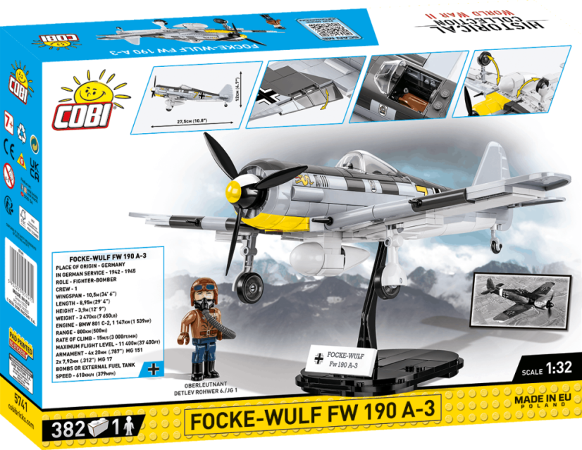 Focke-Wulf Fw 190 A-3 WWII - Plastová stavebnice COBI