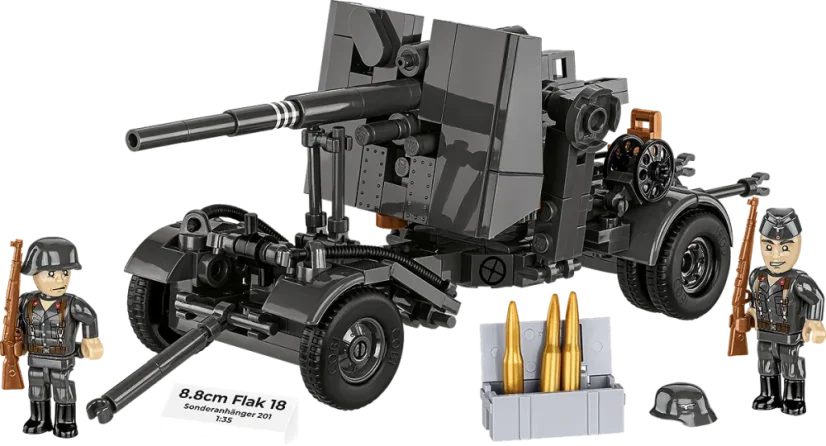 8,8 cm Flak 18 s lafetou WWII - Plastová stavebnica COBI