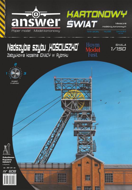 Vrchol šachty Kosciuszko - důl Ignacy