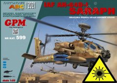 Helicopter  SARAPH IAF AH-64D-1 - plastic wheels