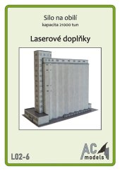 Silo na obilí - Laserové doplňky - kostra, detaily