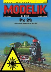 Parná lokomotíva Px29 - Laserové doplnky - kostra, diely kolies, detaily