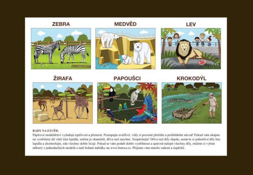 Začínáme vystřihovat - Jedeme do ZOO