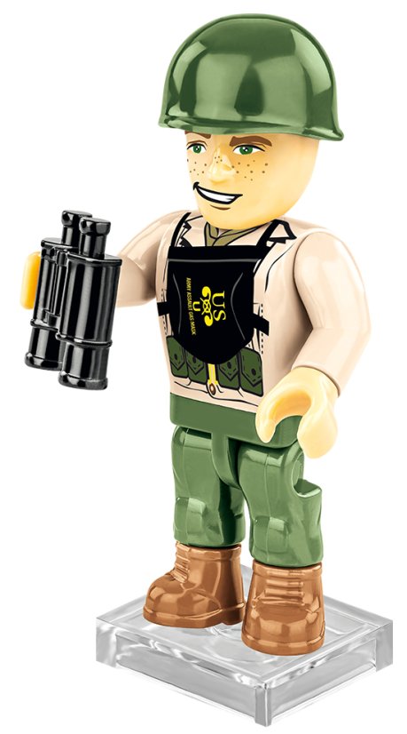 3 figurky s doplňky D-DAY - Plastová stavebnice COBI