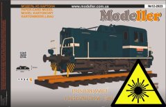 Posunovacia dieselová lokomotíva T 203 - Laserové doplnky - kostra, diely kolies