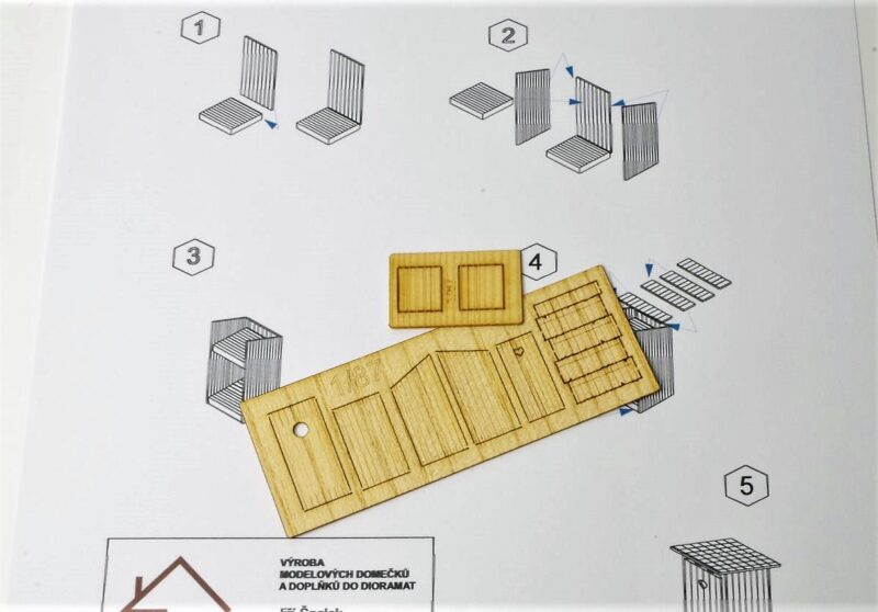 Jednoduchá kadibudka 1:87