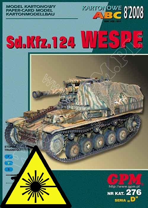 Sd.Kfz.124 WESPE - Laserové doplňky - pásy