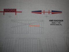 HMS Badger - Laserové doplnky - plachty