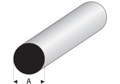 Round plastic profile - 330mm - 1pcs, multiple diameters