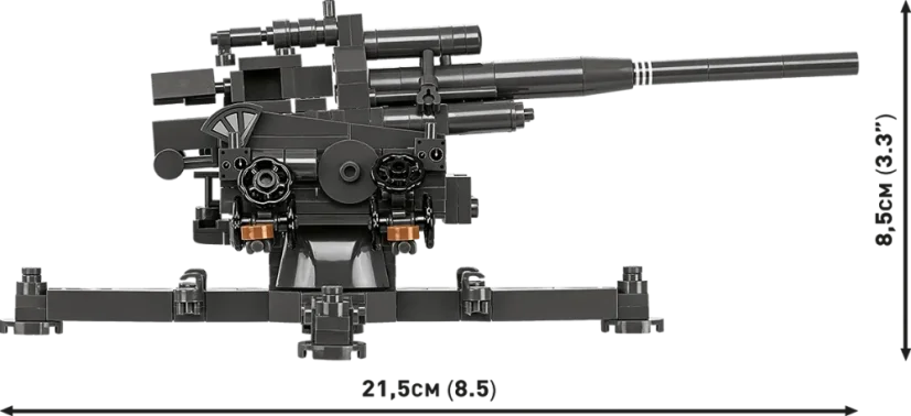 10,5 cm Flak 39 WWII - Plastová stavebnica COBI