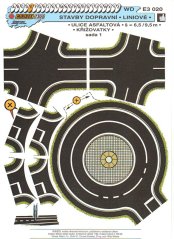 Asfaltová ulice 6,5/9,5 - křižovatky - sada 1