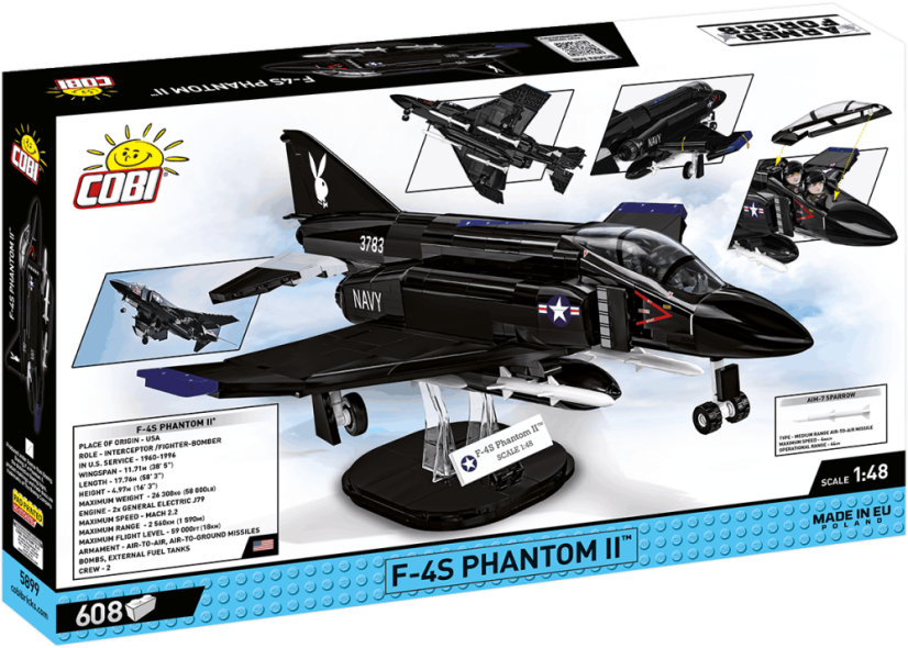 F-4S Phantom II - Black Bunny - Plastová stavebnice COBI