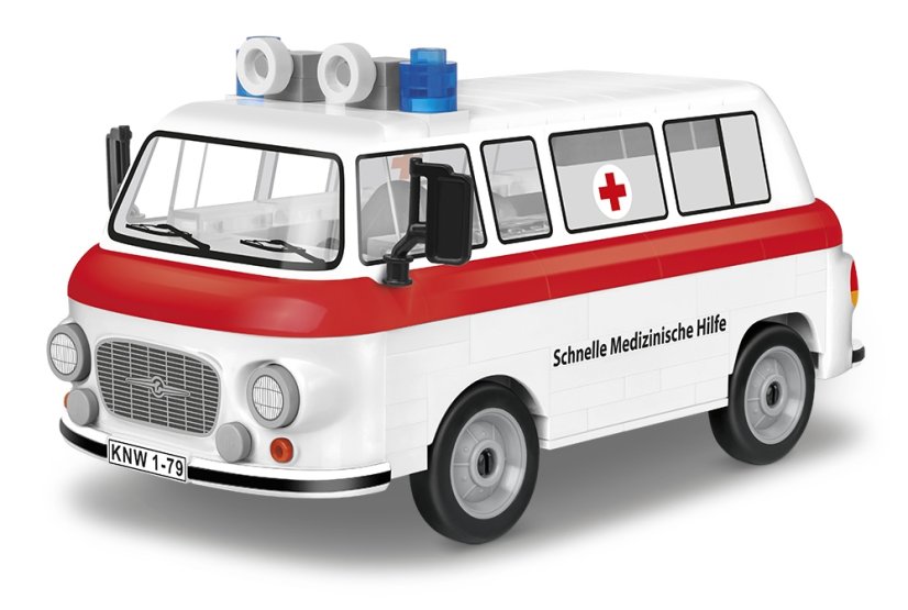 Barkas B1000 Sanitka - Plastová stavebnice COBI