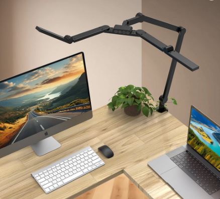 LED stolní pracovní lampa, 24 W, 3000 - 6500 K, stmívatelná