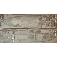 Bitevní loď Brandenburg - Laserové doplňky - dřevěná paluba