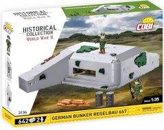Německý bunkr Regelbau 667 WWII - Plastová stavebnice COBI