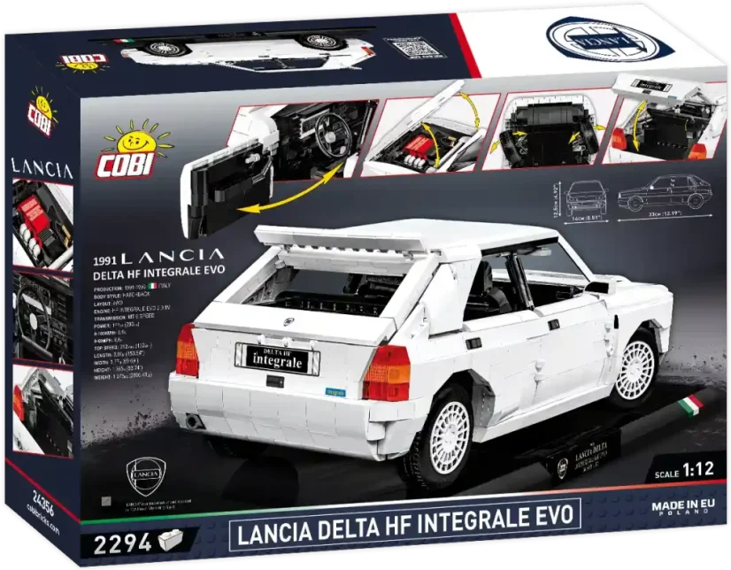 Lancia Delta HF Integrale Evo - Executive Edition 1:12 - Plastová stavebnice COBI