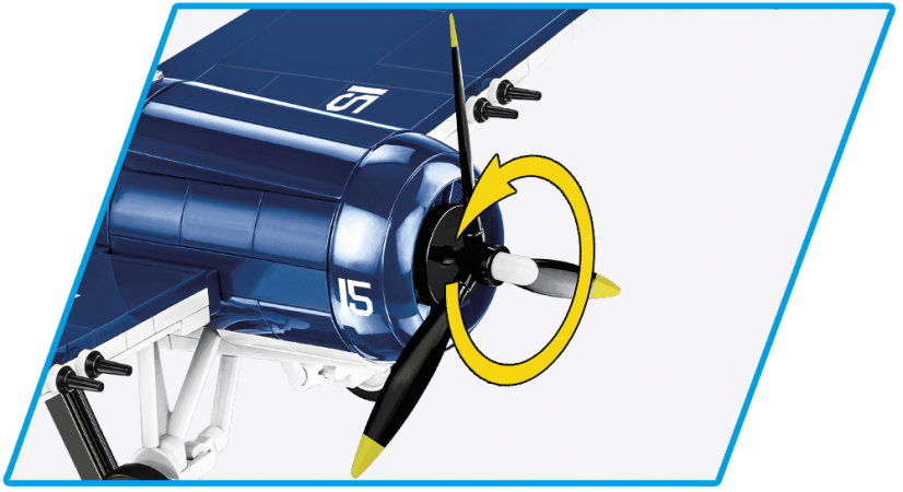 Grumman F4F Wildcat WWII - Plastová stavebnice COBI