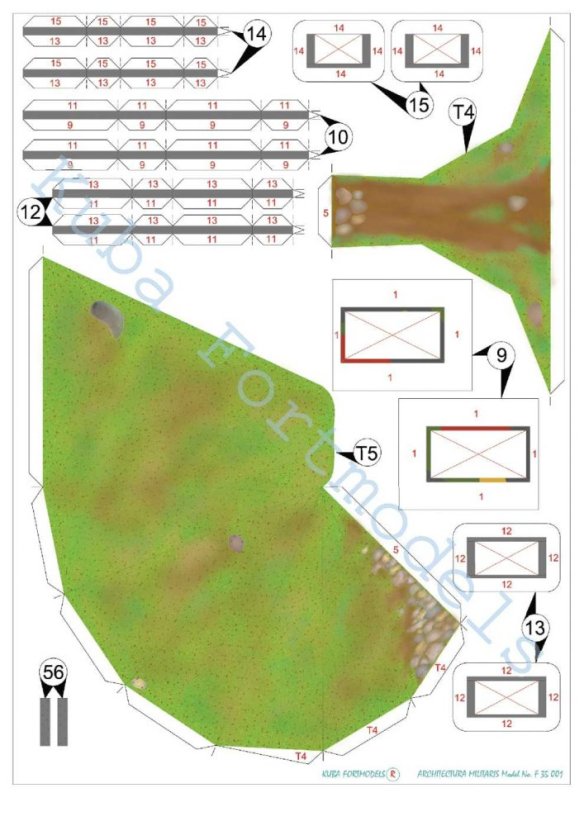 Československé lehké opevnění vzor 36 typ B - 1:35