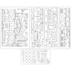 PZL I-22 Iryda SP-PWE - Laserové doplňky - kostra