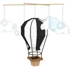 Teplovzdušný balón MINI - čierny