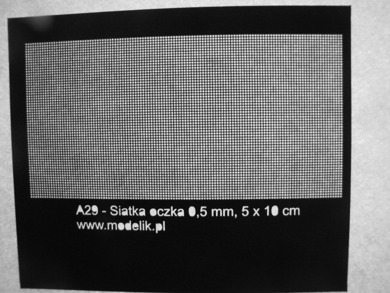 Mřížka 0,5 mm (10 x 5 cm) Mřížka 0,5 mm (10 x 5 cm)