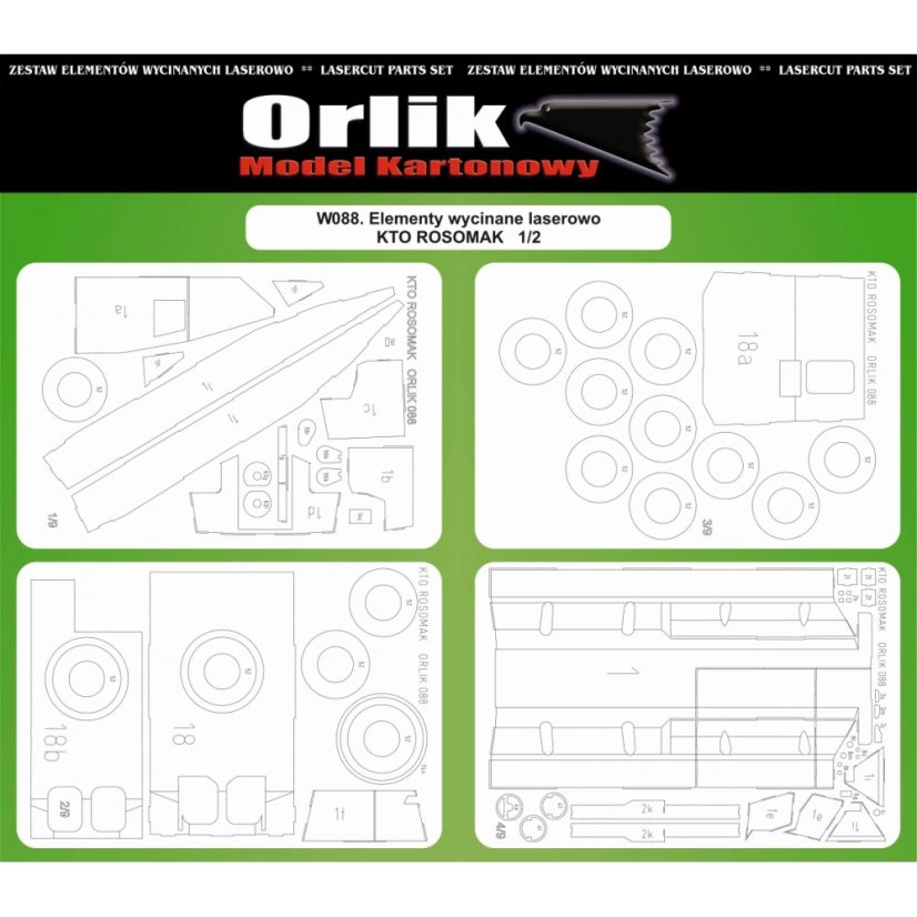 Rosomak - Laserové doplňky - kostra, detaily, dezény