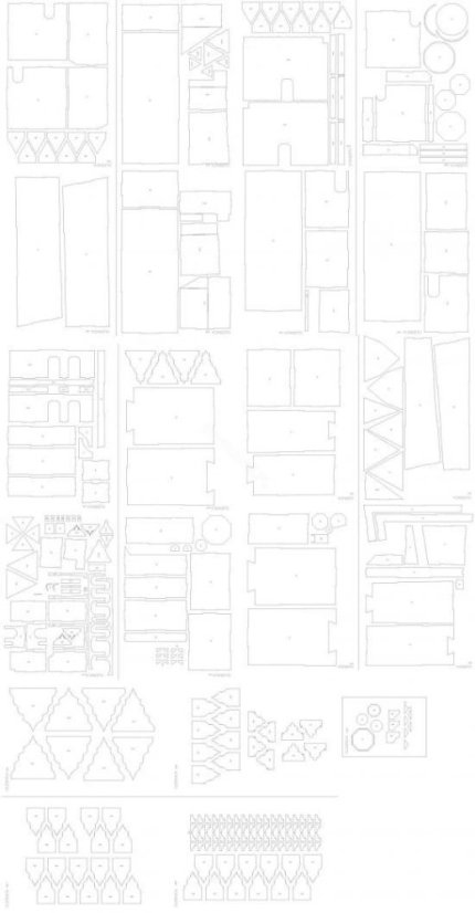 Zámek Olesnica - Laserové doplňky - kostra, detaily