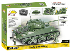 M4A3 Sherman WWII - Plastová stavebnica COBI