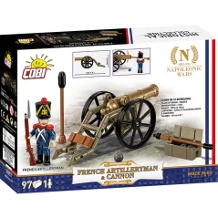 Napoleon - Artilleryman with a cannon - COBI Plastic Kit