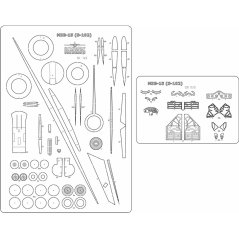 MiG-15 (S-102) - Laserové doplnky - kostra