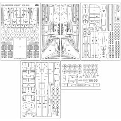 F/A-18E Super Hornet Top Gun - Laserové doplňky - kostra, detaily