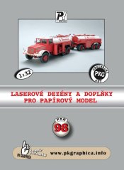 Tatra 111C & Cisternový príves CV-9 - Benzina - Laserové doplnky - dezény, detaily