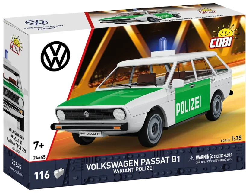 Volkswagen Passat B1 Variant Polícia - Plastová stavebnica COBI