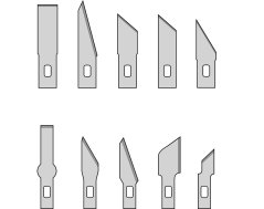 Replacement blades set, 10 pcs