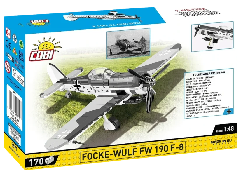 Focke-Wulf Fw 190 F-8 WWII - Plastová stavebnice COBI