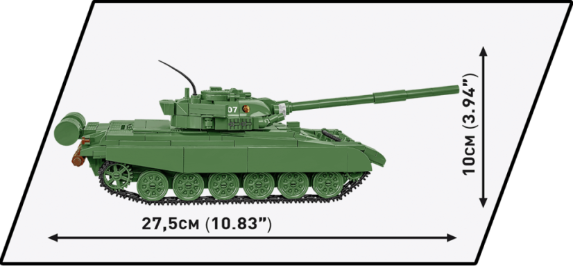 T-72 M1R (DDR/SSSR) - Plastová stavebnica COBI