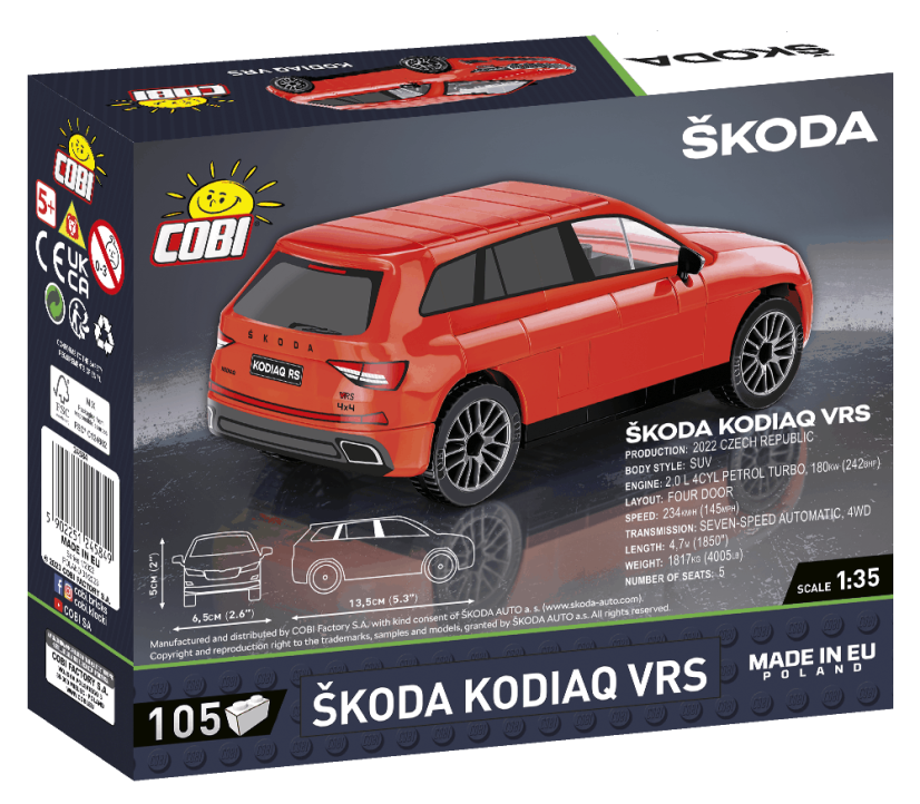 Škoda Kodiaq VRS - Plastová stavebnice COBI