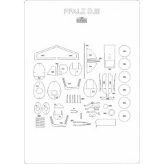 Pfalz D.IIIa - Laserové doplnky - kostra