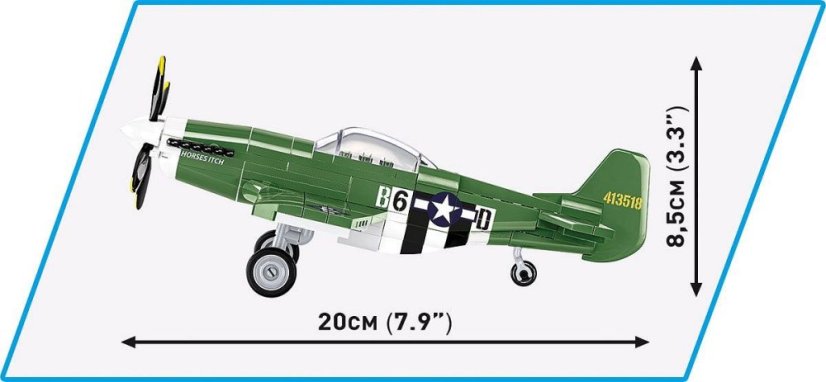 P-51D Mustang - Plastová stavebnice COBI