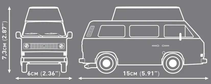 Volkswagen T3 Camper Van - Plastová stavebnica COBI