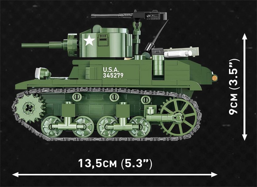 M3A1 Stuart - Plastová stavebnice COBI