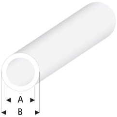 Plastový profil kulatý dutý - 330mm - 1ks, více průměrů