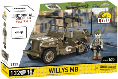Jeep Willys MB  WWII - Plastová stavebnice COBI